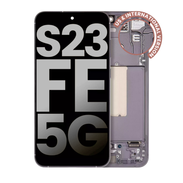 Refurbished OLED Assembly with Frame for Samsung Galaxy S23 FE - Graphite